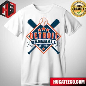 Retro MLB Detroit Baseball Est 1894 T-Shirt