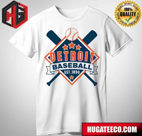 Retro MLB Detroit Baseball Est 1894 T-Shirt