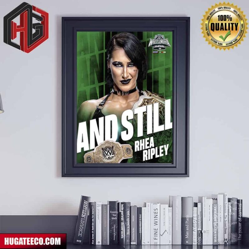 Rhea Ripley And Still WWE Poster Canvas