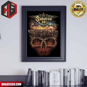 Sabaton 25th Anniversary Back Patch Poster Canvas