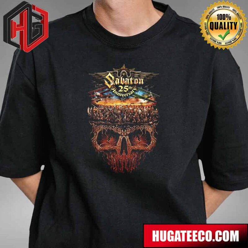 Sabaton 25th Anniversary Back Patch T-Shirt