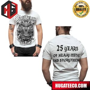 Sabaton 25th Anversary Heavy Metal And Storytelling Metalizer Limited Edition Two Sides T-shirt