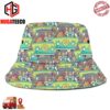 Scooby Doo The Mystery Machine Pattern Summer Headwear Bucket Hat-Cap For Family