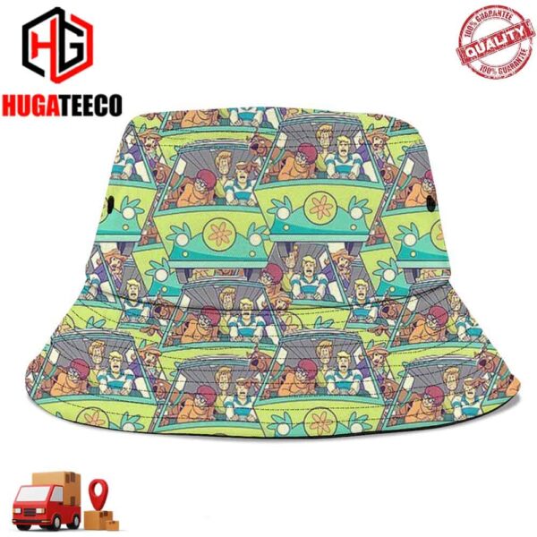 Scooby Doo Pattern Movie For Kids Summer Headwear Bucket Hat-Cap For Family