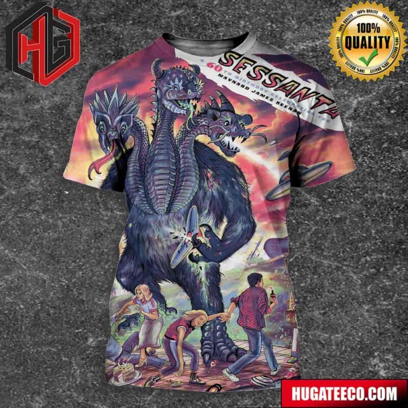 Sessanta A 60th Birthday Celebration For Maynard James Keenan Performance At The Boch Center?s Wang Theatre April 3rd 2024 All Over Print Shirt