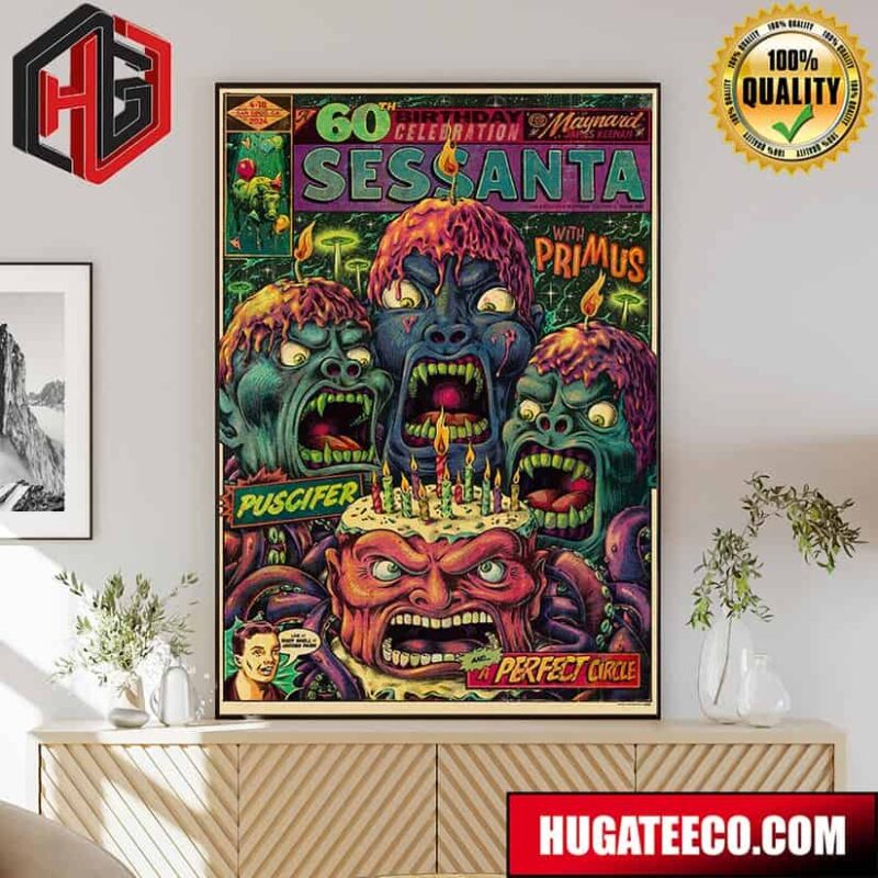 Sessanta’s Performance With Primus Puscifer And A Perfect Circle At The Rady Shell At Jacobs Park Poster Canvas