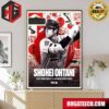 Shohei Ohtani Passes Hideki Matsui For The Most MLB Home Runs By A Japanese Born Player! Poster Canvas