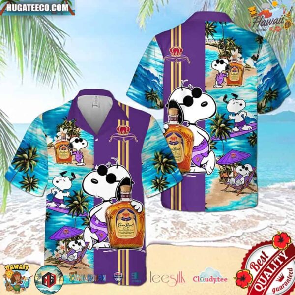 Snoopy Crown Royal Hawaiian Shirt