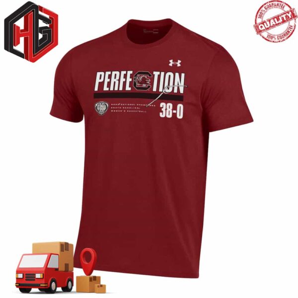 South Carolina Gamecocks 2024 NCAA Women’s Basketball National Champions Perfection Schedule T-Shirt