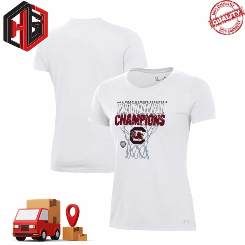 South Carolina Gamecocks Under Armour Women’s 2024 NCAA Women’s Basketball National Champions T-Shirt