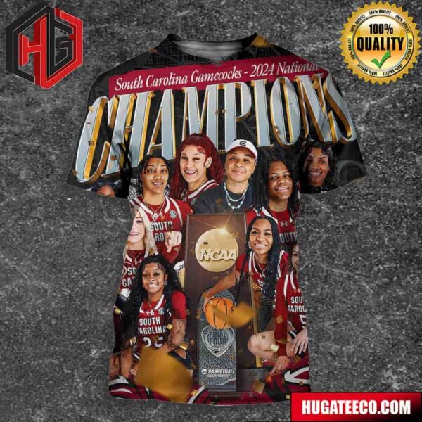 South Carolina Womens Basketball Are Your 2024  National Champions NCAA March Madness 3D T-Shirt