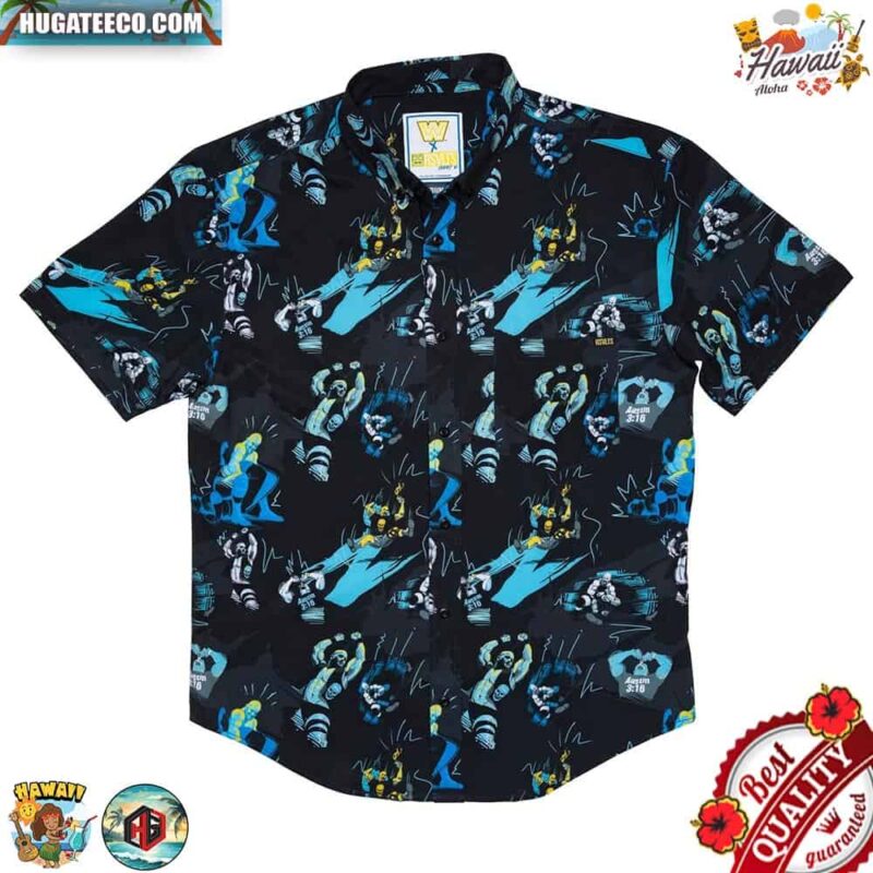 Stone Cold Steve Austin The Bottom Line RSVLTS Collection Summer Hawaiian Shirt