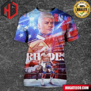 Story Finished Cody Rhodes Is New Undisputed WWE Universal Champion Wrestlemania 40 2024 All Over Print T-Shirt 3D T-Shirt
