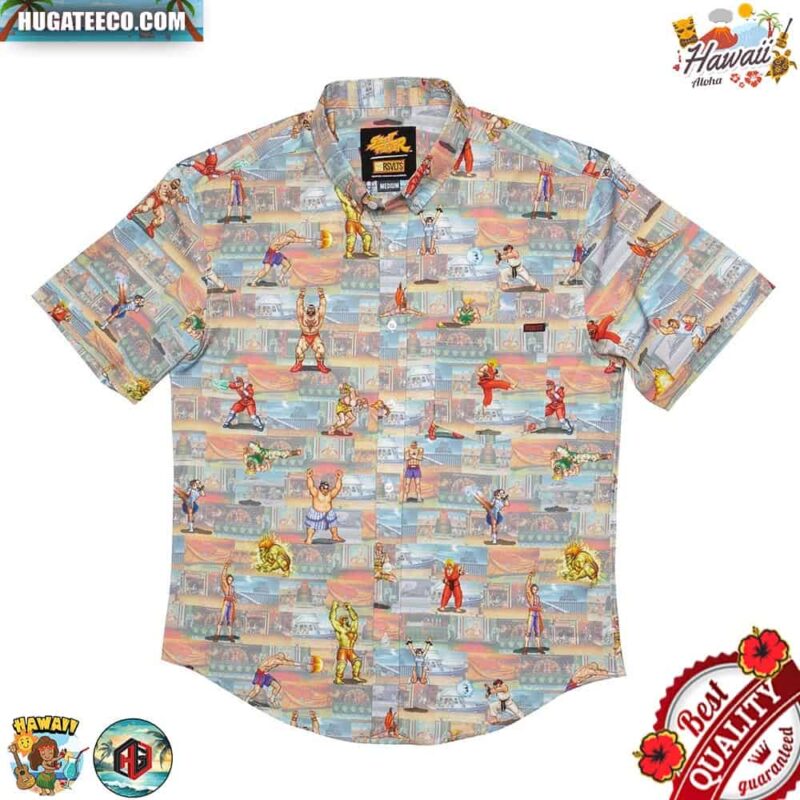 Street Fighter Knockout Zones RSVLTS Collection Summer Hawaiian Shirt