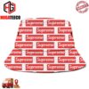 Supreme Red Logo Pattern Summer Headwear Bucket Hat-Cap For Family
