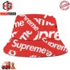 Supreme Logo Red Pattern Summer Headwear Bucket Hat-Cap For Family