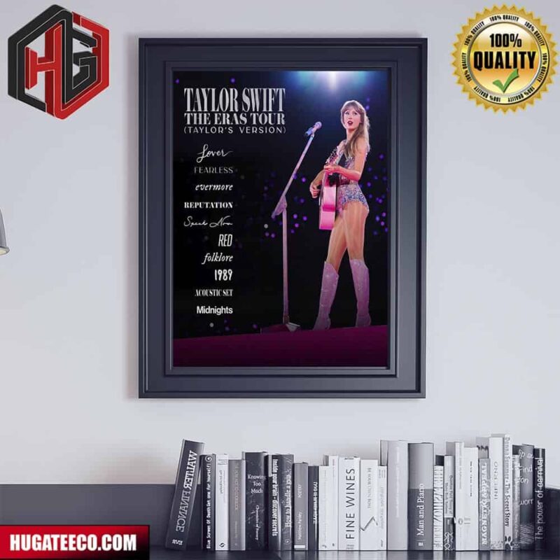 Taylor Swift The Eras Tour Taylor?s Version Available To Stream Now Only On Disney Plus Poster Canvas