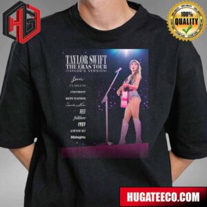 Taylor Swift The Eras Tour Taylor’s Version Available To Stream Now Only On Disney Plus  T-Shirt