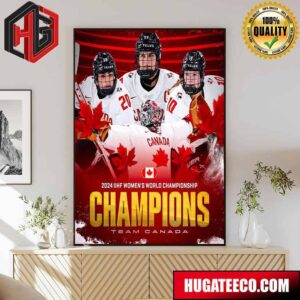Team Canada 2024 IIHF Women’s World Championship Poster Canvas