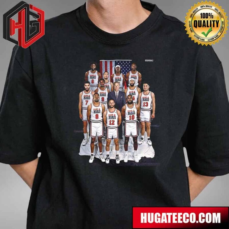 Team USA Basketball Roster Set For 2024 Olympic T-Shirt
