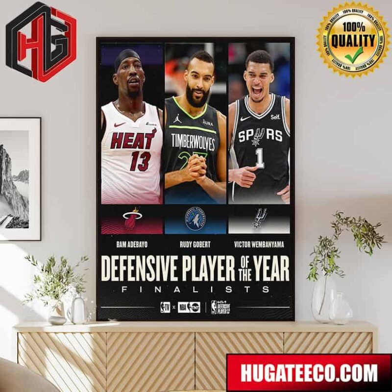 The 2023-24 Kia Defensive Player Of The Year NBA Finalists Poster Canvas