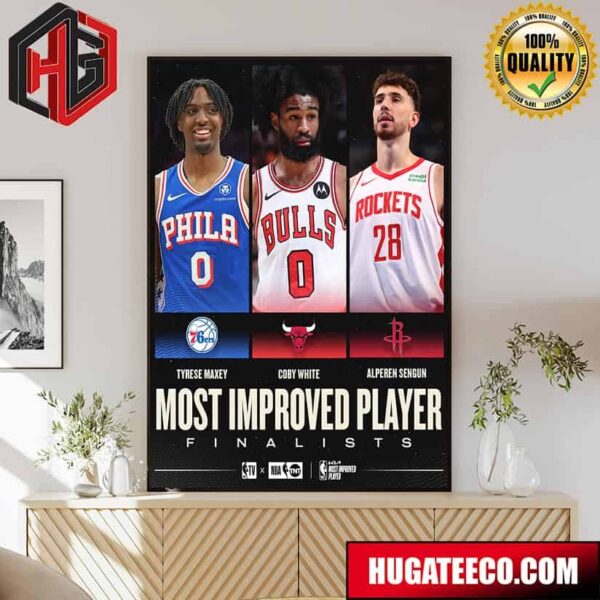 The 2023-24 KIA Most Improved Player Of The Year NBA Finalists Poster Canvas