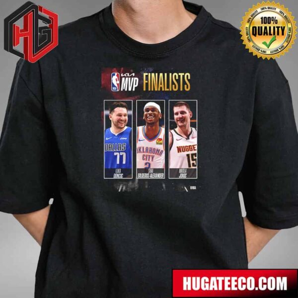 The 2023-24 Kia MVP Finalists NBA Awards T-Shirt