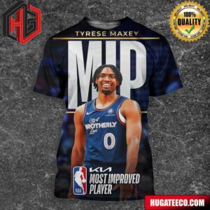The 2023-24 KIA NBA Most Improved Player Is Tyrese Maxey 3D T-Shirt