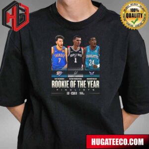 The 2023-24 KIA Rookie Of The Year NBA Finalists T-Shirt