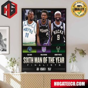 The 2023-24 KIA Sixth Man Of The Year NBA Finalists Poster Canvas
