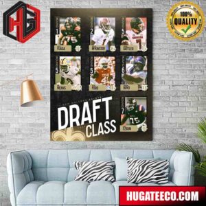 The 2024 New Orleans Saints Draft Class Poster Canvas
