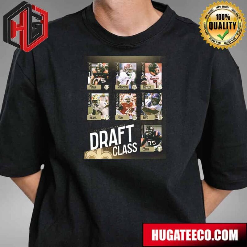 The 2024 New Orleans Saints Draft Class T-Shirt