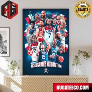 The 2024 USA Men’s National Basketball Team Usa Basketball Poster Canvas