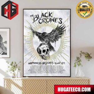 The Black Crowes Happiness Bastards Tour 2024 Schedule Lists Tonight In Seattle Poster Canvas