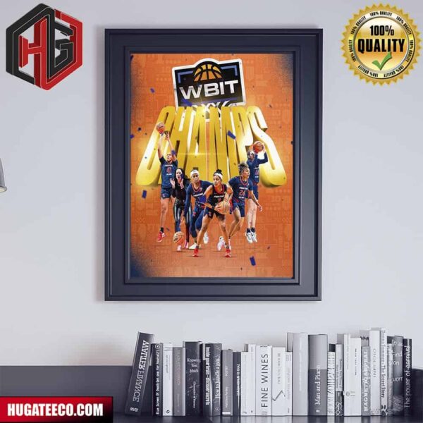 The First Ever Women?s Basketball Invitation Tournament Champions NCAA March Madness Big Ten Women’s Basketball Illinois Women’s Basketball Poster Canvas