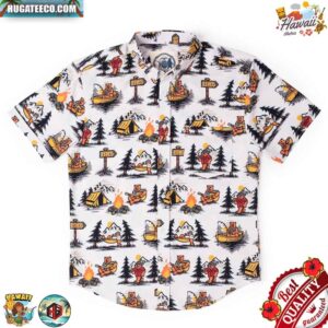 The Great Outdoors Beary Outdoorsy  RSVLTS Collection Summer Hawaiian Shirt