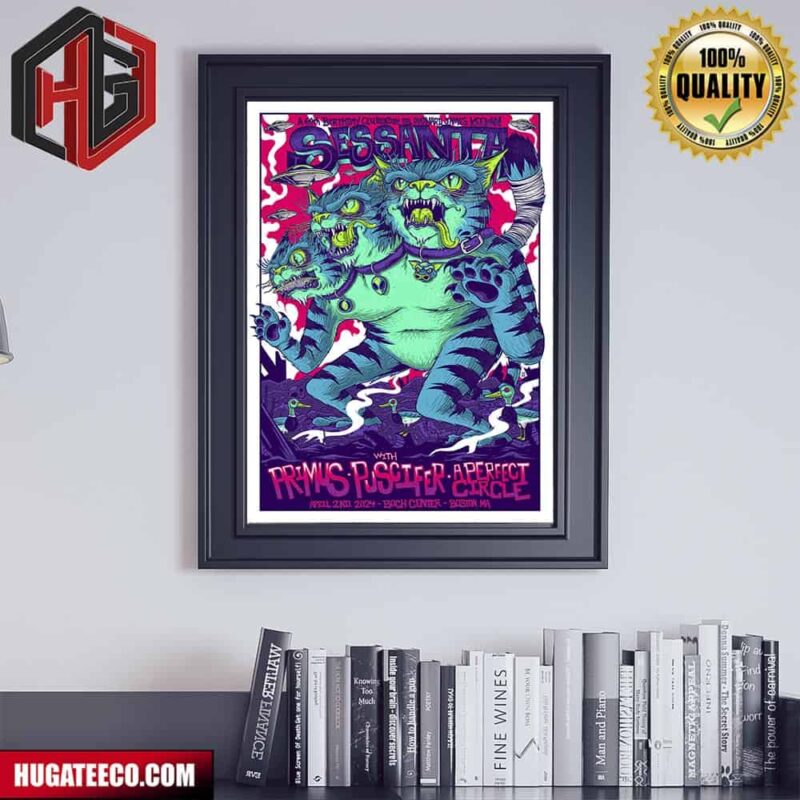 The Launch Of Sessanta With Puscifer Primus Aperfect Circle On April 2nd 2024 At Boch Center Boston Ma Poster Canvas