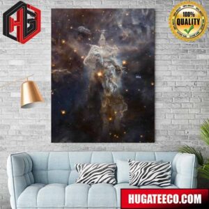 The Mystic Mountain Region Of The Carina Nebula Poster Canvas