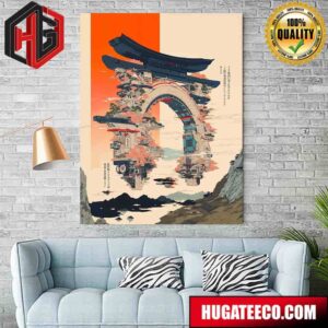 The Northern Gate Of Neo Edo Poster Canvas
