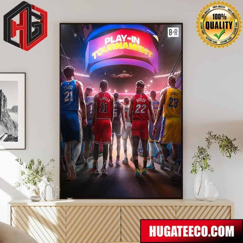 The Play-In Tournament 2024 On NBA On Tnt And Sports On Max Poster Canvas