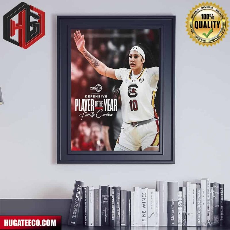 The Rim Proctor Kamilla Cardoso South Carolina Is The WBCA Defensive Player Of The Year Poster Canvas