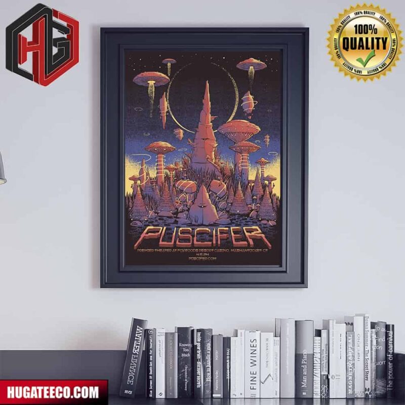 Tonight’s Poster For Mashantucket Ct By Lewy Jones Limited Edtion Poster For Puscifer Premier Theater At Foxwoods Resort Casino Mashantucket Ct 2024 Poster Canvas