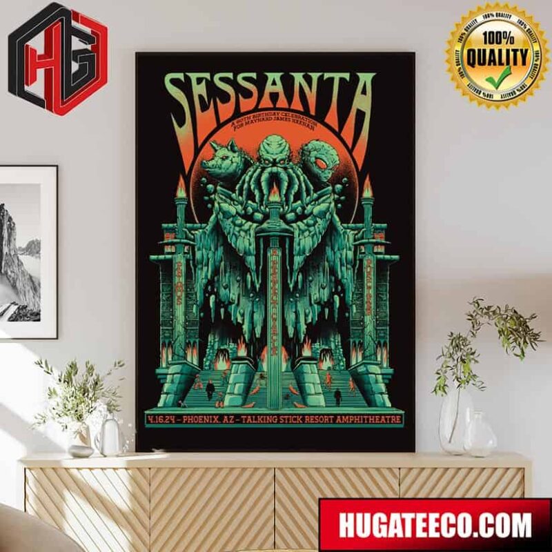 Tonight’s Sessanta Performance At The Talking Stick Resort Amphitheatre Limited Edition Poster April 16 2024 Phoenix Az Poster Canvas