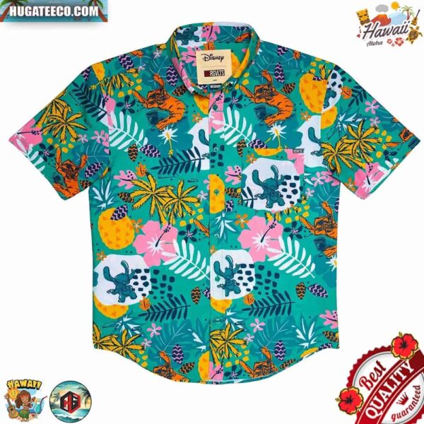 Tourist Style From Disney’s Lilo Stitch  RSVLTS Collection Summer Hawaiian Shirt