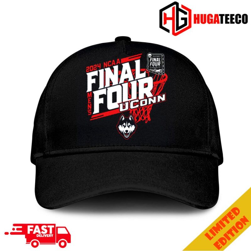 UCONN Huskies 2024 NCAA Men’s Basketball Tournament March Madness Final Four Snapback Hat-Cap