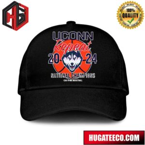 UCONN Huskies Men's Basketball Repeat 2024 National Champions NCAA Men's Basketball Classic Hat Cap copy