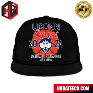 UCONN Huskies Men's Basketball Repeat 2024 National Champions NCAA Men's Basketball Snapback Hat Cap copy