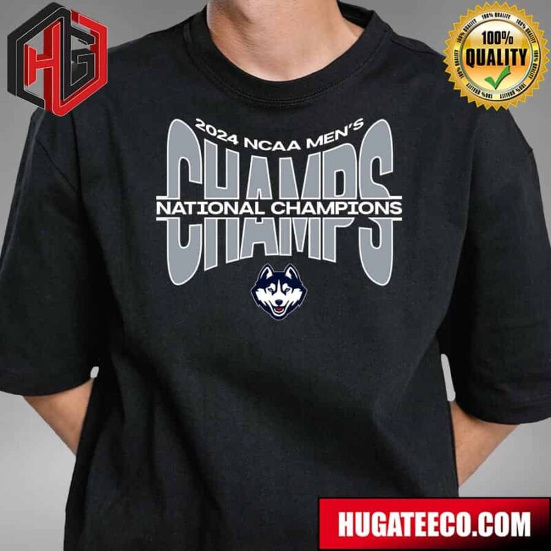 UCONN Huskies Nike 2024 NCAA Men?s Basketball National Champions March Madness Unisex T-Shirt