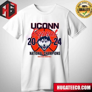 UConn Huskies Mens Basketball Repeat 2024 National Champions NCAA March Madnesss T-Shirt
