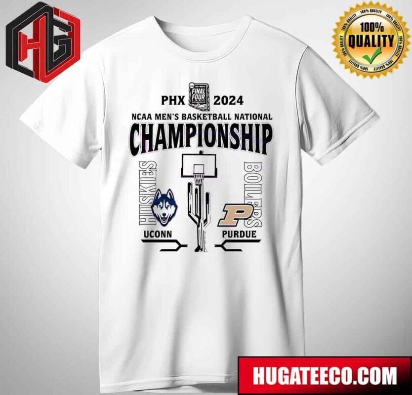 Uconn Huskies vs Boilers Mens Basketball 2024 NCAA National Championship T-Shirt
